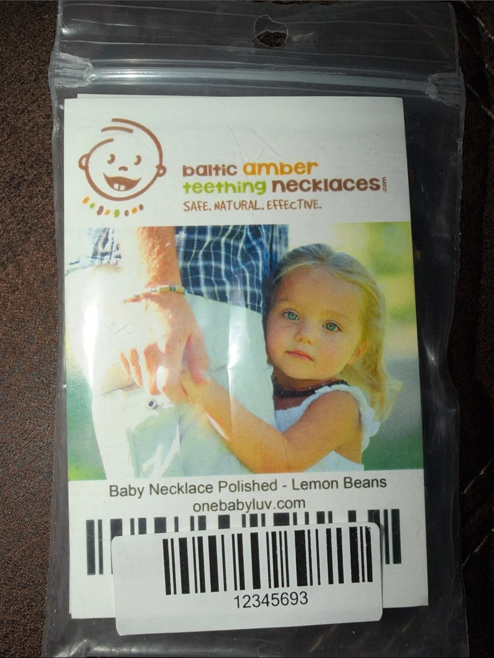 NEW Baltic amber teething necklace - Lemon Beans Safe ~ Natural ~ Effective